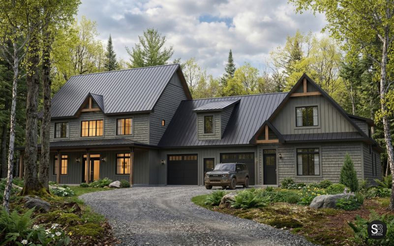 Image en 3D de maison