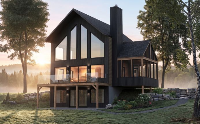 Vue en perspective architecture